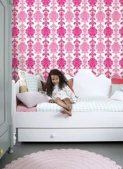 ESTAhome papier peint baroque rose - 53 cm x 10.05 m - 115730