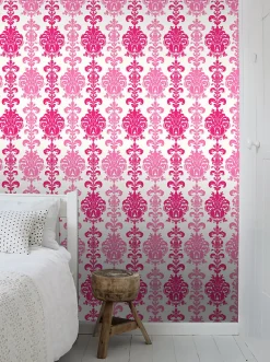 ESTAhome papier peint baroque rose - 53 cm x 10.05 m - 115730