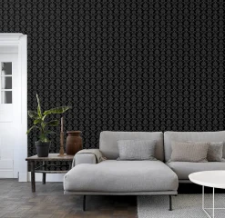 ESTAhome papier peint baroque noir - 53 cm x 10.05 m - 136825