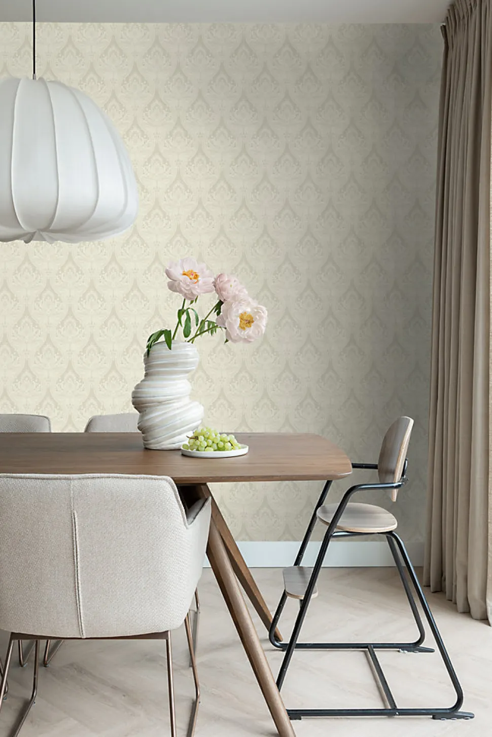ESTAhome papier peint baroque marron - 53 cm x 10.05 m - 127606