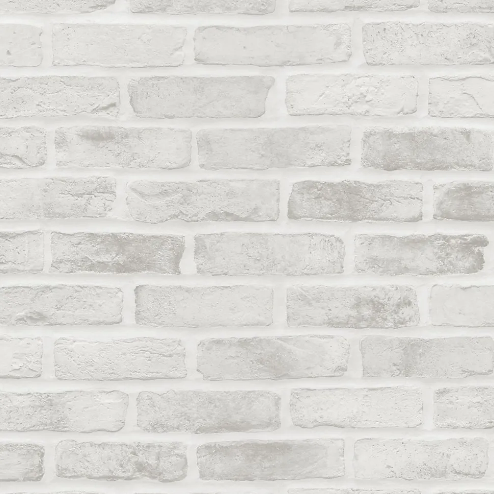 ESTAhome papier peint brique gris - 53 cm x 10.05 m - 139137