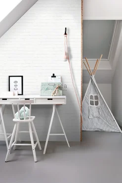 ESTAhome papier peint brique blanc - 53 cm x 10.05 m - 138533