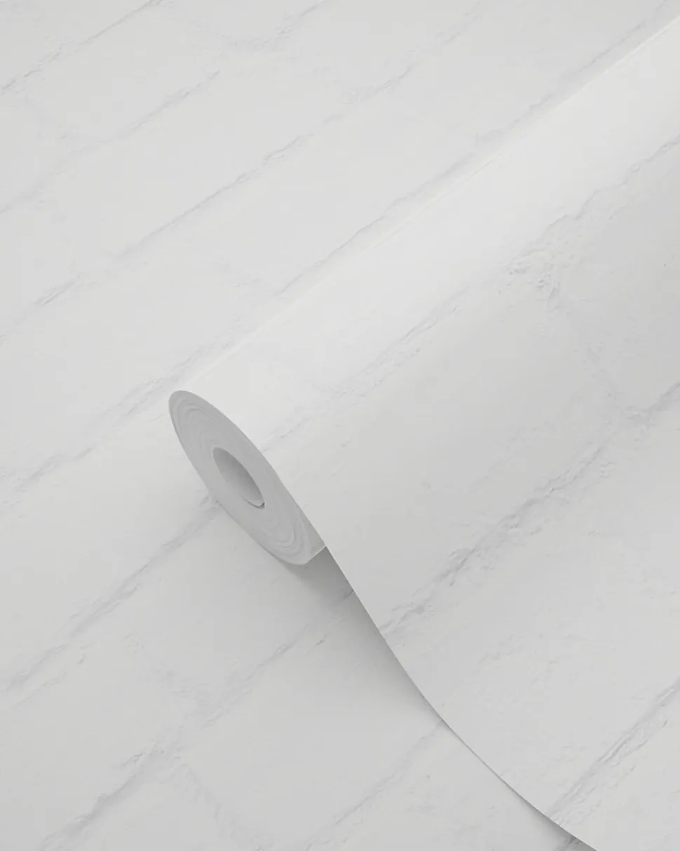 ESTAhome papier peint brique blanc - 53 cm x 10.05 m - 138533