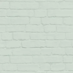 ESTAhome papier peint brique vert menthe - 53 cm x 10.05 m - 139193