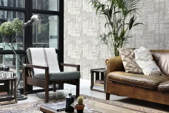 ESTAhome papier peint bâtiments beige - 53 cm x 10.05 m - 138223