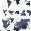 ESTAhome papier peint cartes du monde bleu foncé - 53 cm x 10.05 m - 138972