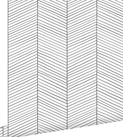 ESTAhome papier peint chevron noir et blanc - 53 cm x 10.05 m - 139106