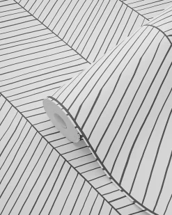 ESTAhome papier peint chevron noir et blanc - 53 cm x 10.05 m - 139106