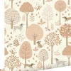 ESTAhome papier peint chiens beige et rose clair - 53 cm x 10.05 m - 139710