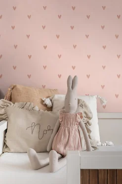 ESTAhome papier peint coeurs rose - 53 cm x 10.05 m - 139770