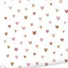 ESTAhome papier peint coeurs terracotta et rose - 53 cm x 10.05 m - 139360