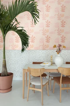 ESTAhome papier peint corail rose clair - 50 x 900 cm - 139541