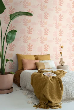 ESTAhome papier peint corail rose clair - 50 x 900 cm - 139541
