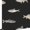 ESTAhome papier peint des poissons noir et gris - 50 x 900 cm - 139363