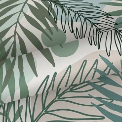 ESTAhome papier peint feuilles vert et bleu - 50 x 900 cm - 139820