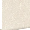ESTAhome papier peint feuilles beige - 53 cm x 10.05 m - 130931