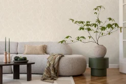 ESTAhome papier peint feuilles beige - 53 cm x 10.05 m - 130931