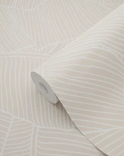 ESTAhome papier peint feuilles beige - 53 cm x 10.05 m - 130931