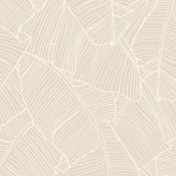 ESTAhome papier peint feuilles beige - 53 cm x 10.05 m - 130931