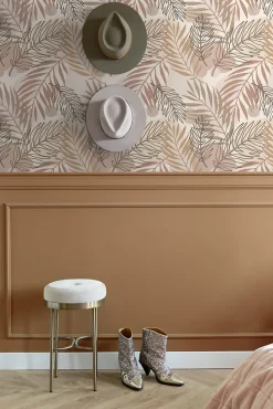 ESTAhome papier peint feuilles beige - 50 x 900 cm - 139819