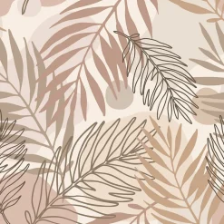 ESTAhome papier peint feuilles beige - 50 x 900 cm - 139819