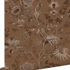 ESTAhome papier peint fleurs vintage marron terracotta - 50 x 900 cm - 139403