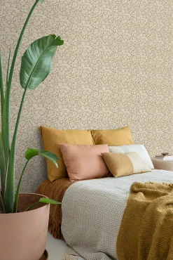 ESTAhome papier peint fleurs cervine - 50 x 900 cm - 139783