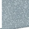 ESTAhome papier peint fleurs bleu gris - 53 cm x 10.05 m - 139885