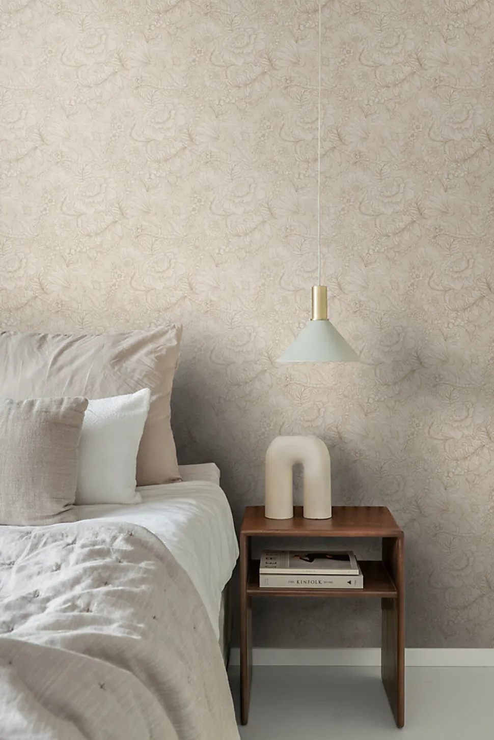 ESTAhome papier peint fleurs beige - 53 cm x 10.05 m - 139795