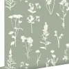 ESTAhome papier peint fleurs des champs vert jade - 50 x 900 cm - 139395