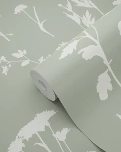 ESTAhome papier peint fleurs des champs vert jade - 50 x 900 cm - 139395