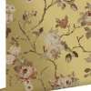 ESTAhome papier peint fleurs vintage or et rose terracotta - 53 cm x 10.05 m - 139762