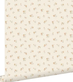 ESTAhome papier peint fleurs intage sable beige - 53 cm x 10.05 m - 139833