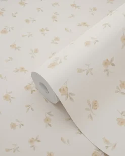 ESTAhome papier peint fleurs intage sable beige - 53 cm x 10.05 m - 139833