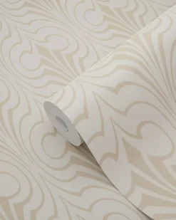 ESTAhome papier peint forme graphique beige - 50 x 900 cm - 139634
