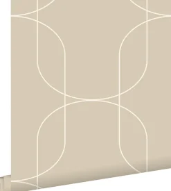 ESTAhome papier peint formes géométriques beige - 0.53 x 10.05 m - 139649
