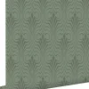 ESTAhome papier peint forme graphique vert grisé - 50 x 900 cm - 139636