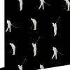 ESTAhome papier peint golfeurs noir - 53 cm x 10.05 m - 115643