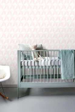 ESTAhome papier peint graphique 3D rose clair - 53 cm x 10.05 m - 138911