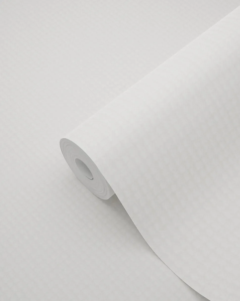ESTAhome papier peint imitation broderie blanc - 53 cm x 10.05 m - 138130