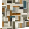 ESTAhome papier peint imitation bois gris, marron et bleu gris - 53 cm x 10.05 m - 138515