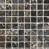 ESTAhome papier peint intissé XXL carreaux de ciment marron et noir - 50 x 900 cm - 158202