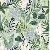 ESTAhome papier peint intissé XXL feuilles au style scandinave vert menthe - 50 x 900 cm - 158894