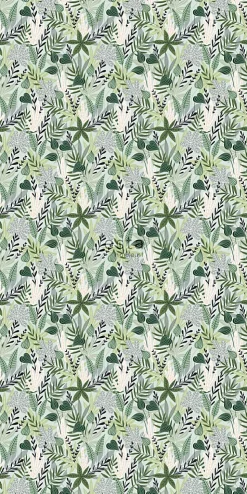 ESTAhome papier peint intissé XXL feuilles au style scandinave vert menthe - 50 x 900 cm - 158894