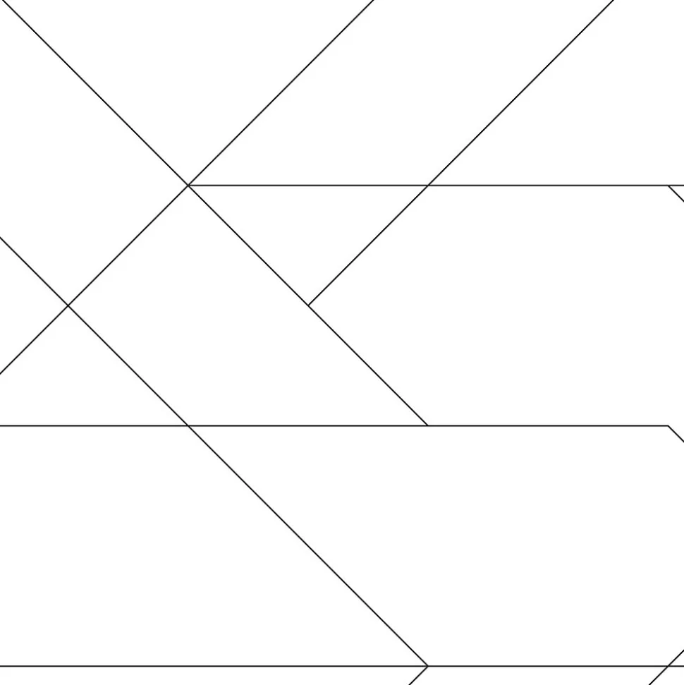 ESTAhome papier peint lignes graphiques noir et blanc - 53 cm x 10.05 m - 139235