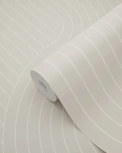 ESTAhome papier peint lignes graphiques beige - 50 x 900 cm - 139927