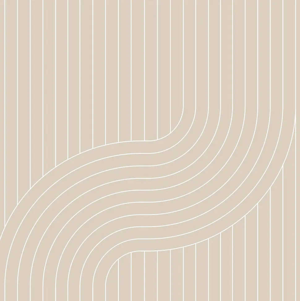 ESTAhome papier peint lignes graphiques beige - 50 x 900 cm - 139927