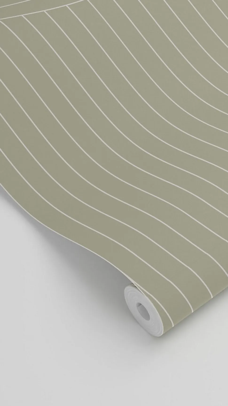 ESTAhome papier peint lignes graphiques vert cendré - 50 x 900 cm - 139926