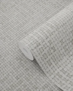ESTAhome papier peint lin gris chaud clair - 53 cm x 10.05 m - 148660
