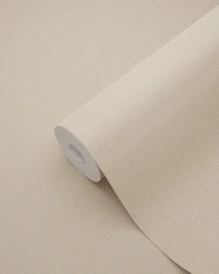 ESTAhome papier peint lin beige chaud - 53 cm x 10.05 m - 139472
